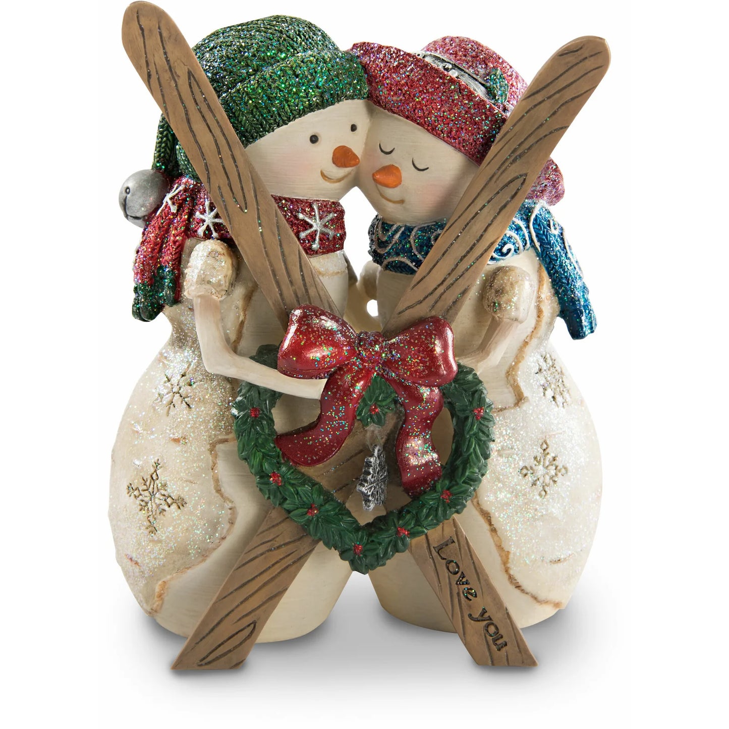Love Snowcouple with Skis