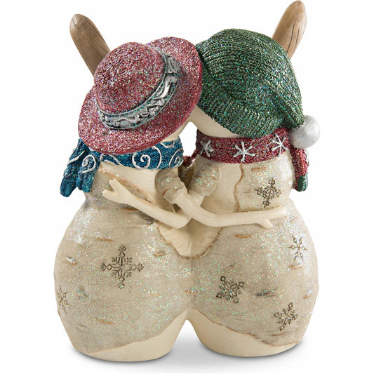 Love Snowcouple with Skis