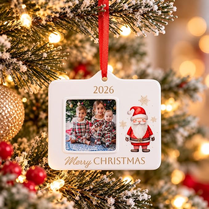 2026 Merry Christmas Frame Ornament