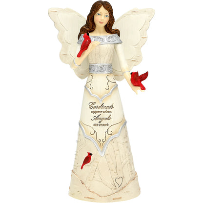 Cardinals Appear Angel Figurine