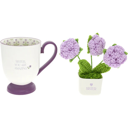 Sister Cup w/ Flowers