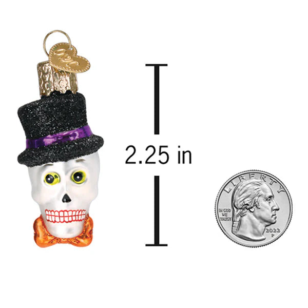 Gumdrops Mini Top Hat Skeleton Ornament