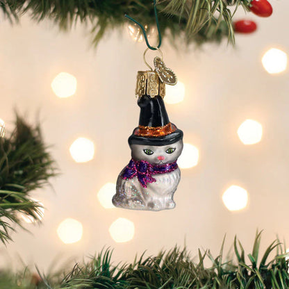 Gumdrops Mini Witch Cat Ornament