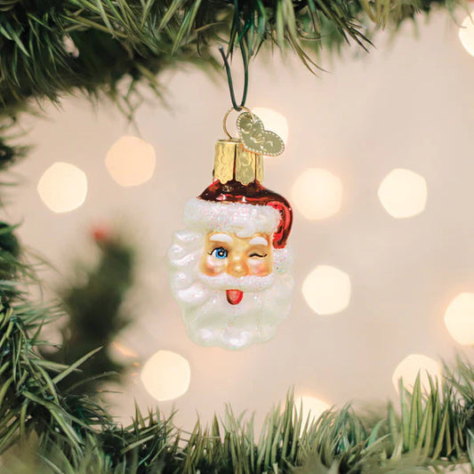 Gumdrops Mini Winking Santa Ornament