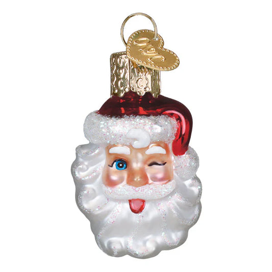 Gumdrops Mini Winking Santa Ornament