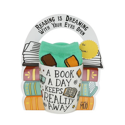 Book Mug & Socks Set
