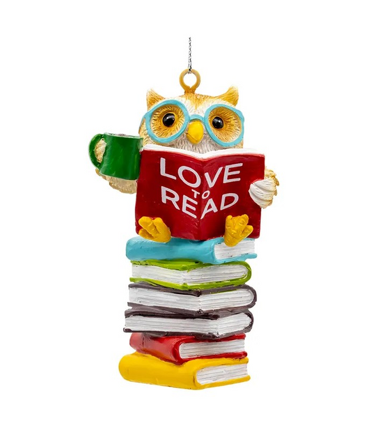 Reading Owl Ornament