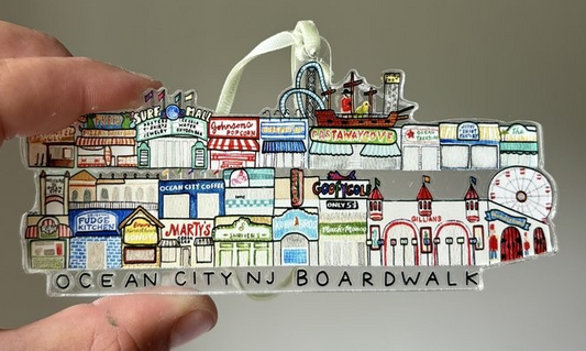 Ocean City Boardwalk Stores Ornament