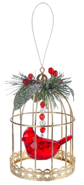 Cardinal Birdcage Ornament