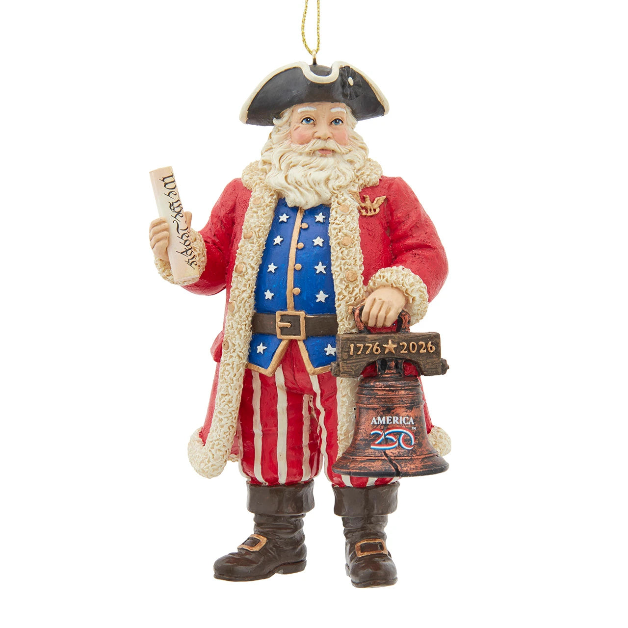 Santa America 250th Ornament