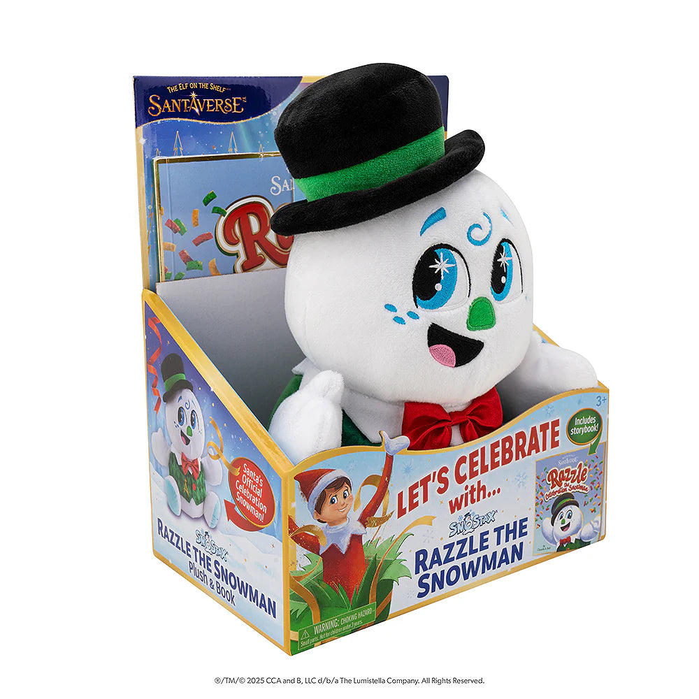 Razzle the Snowman Plush and Book