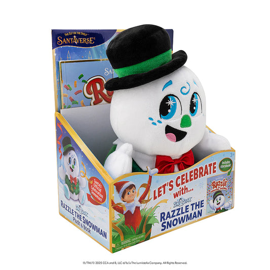 Razzle the Snowman Plush and Book
