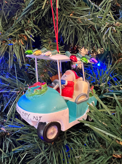 Golf Cart Santa