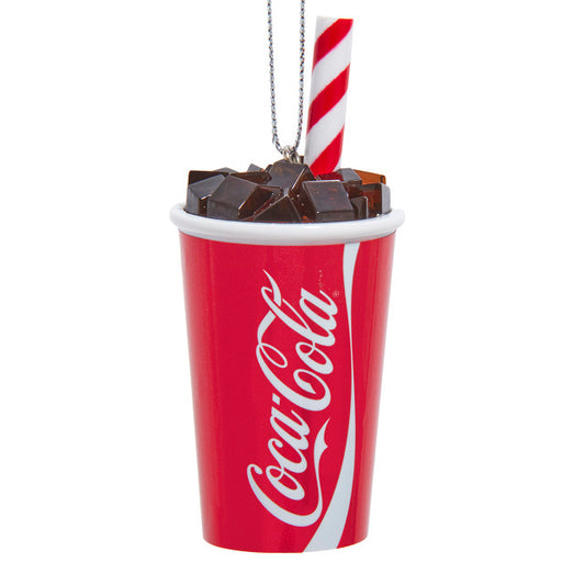 Coke Cup w/ Straw Ornament