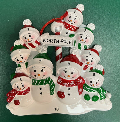 North Pole Family of 9