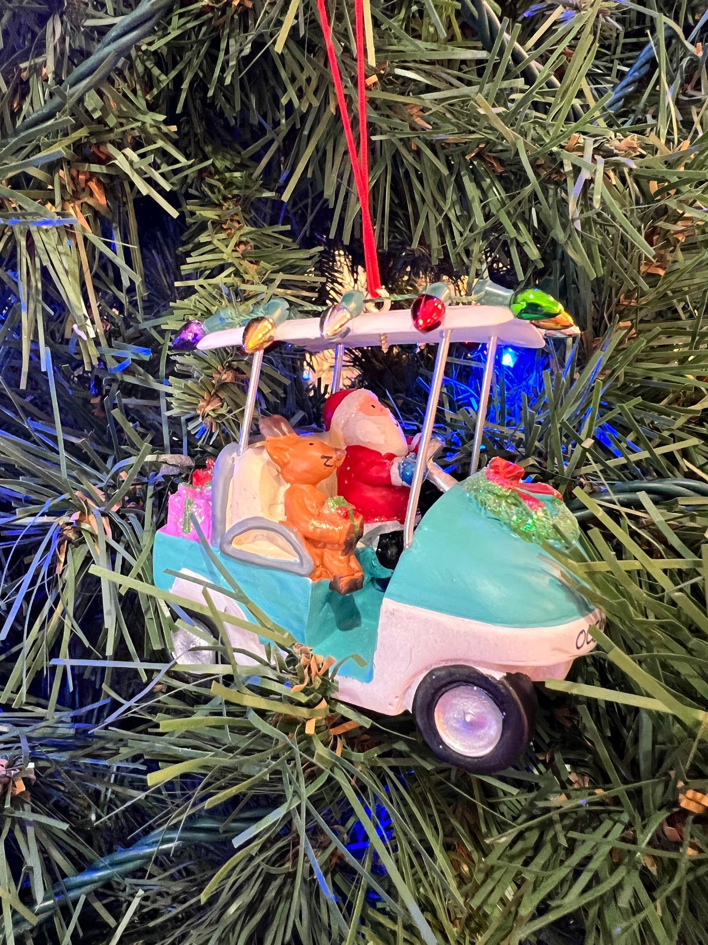 Golf Cart Santa