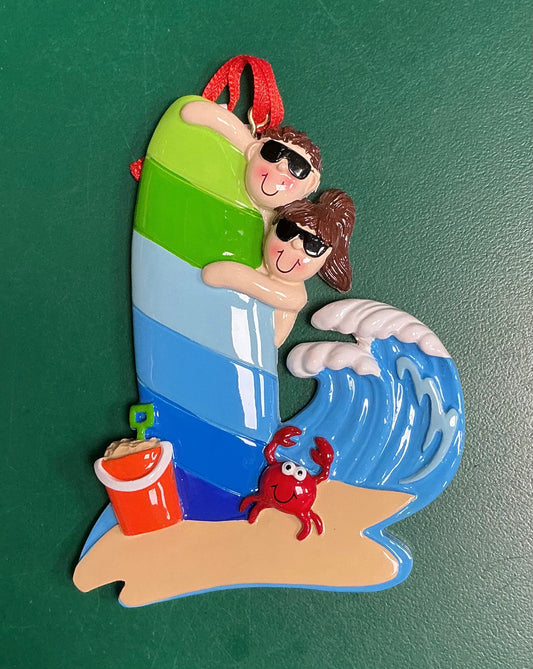 Surfing Couple