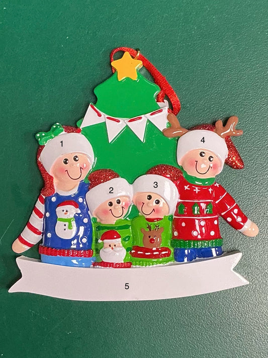 Proud Ugly Sweater Family of Four