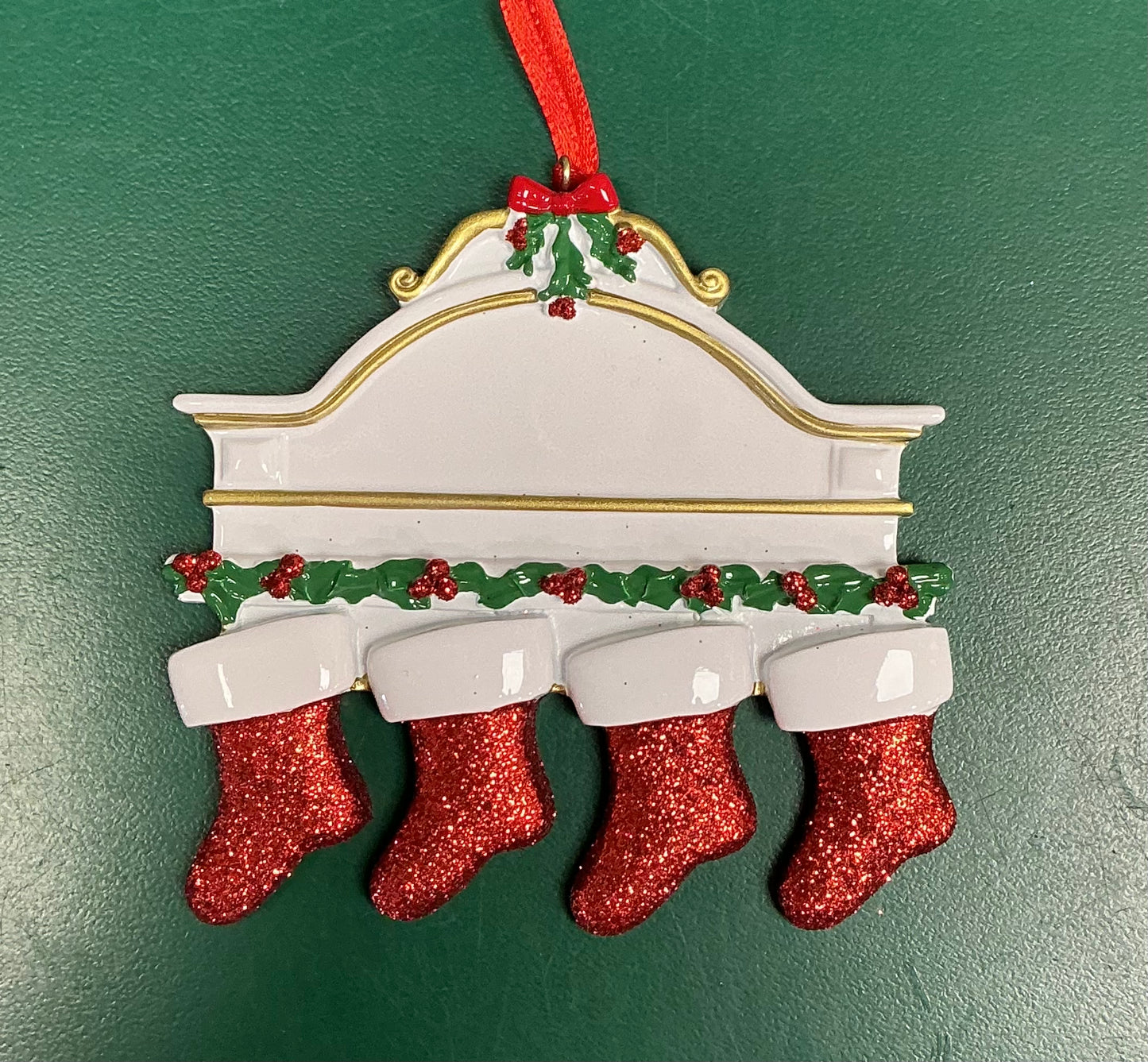 Stockings on the Mantle (family of 4)