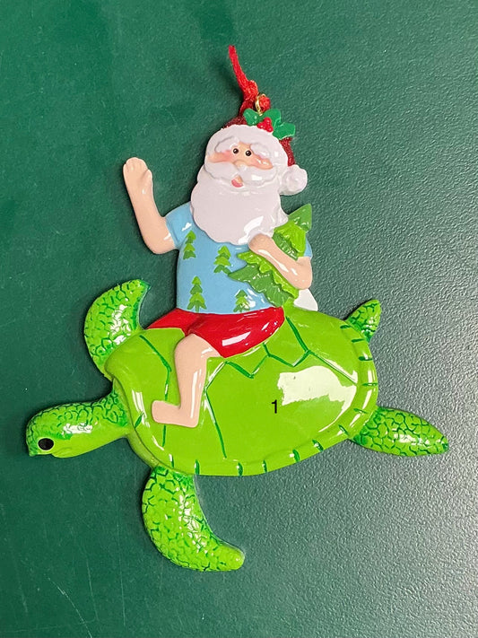 Santa on Turtle