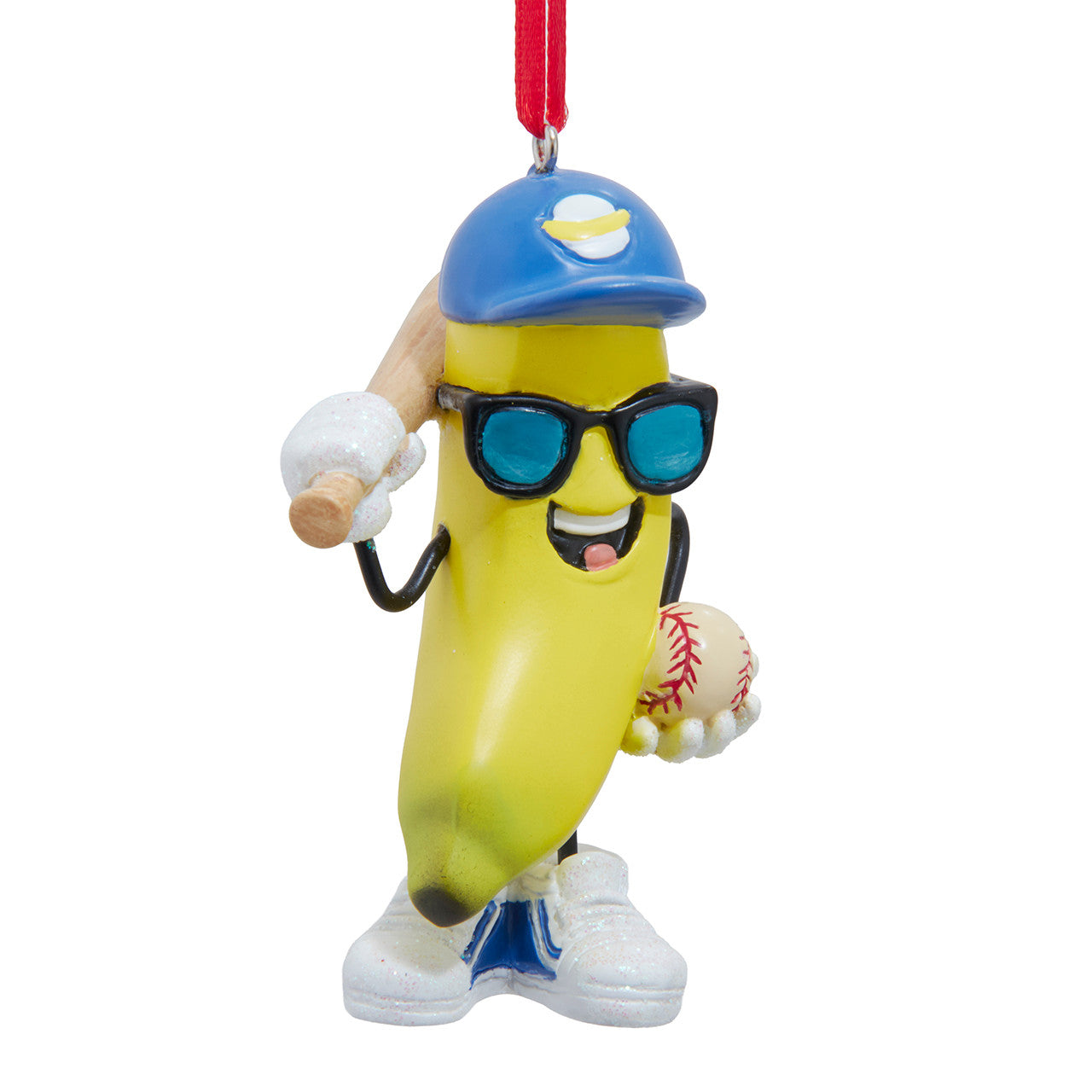 Banana w/ Baseball Bat Ornament