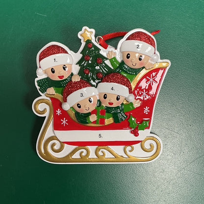 Family in Sleigh - 4