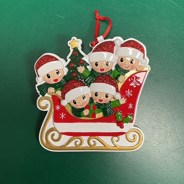 Family in Sleigh - 5