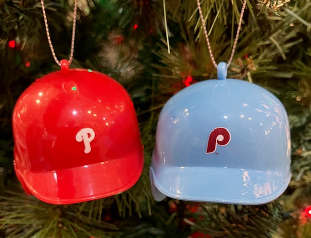 Phillies 2PK Helmet Ornament