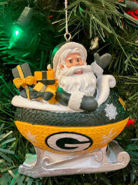 Packers Football Sleigh Ornament