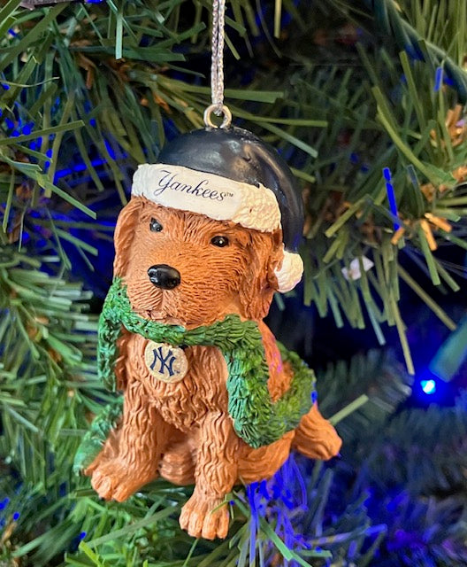 Yankees Dog Ornament