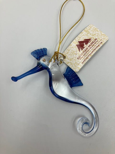 Seahorse Egyptian Glass Ornament