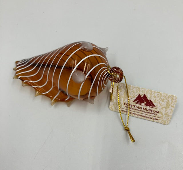 Seashell Egyptian Glass Ornament