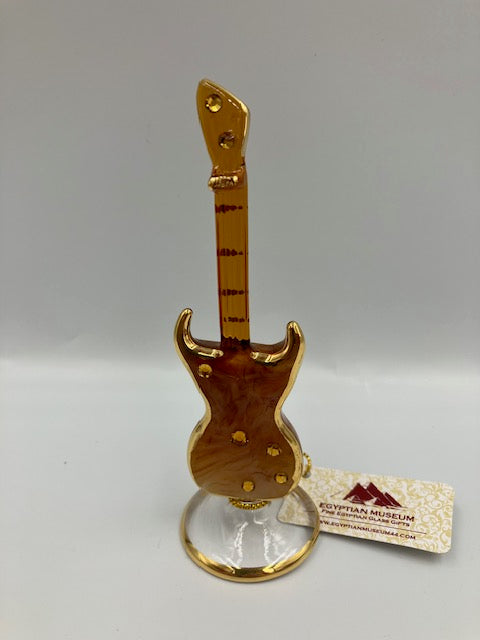 Guitar Figure Egyptian Glass