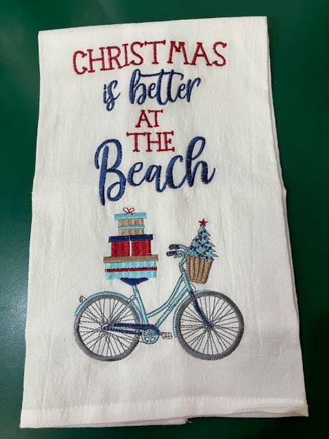 Christmas Is Better At The Beach Towel