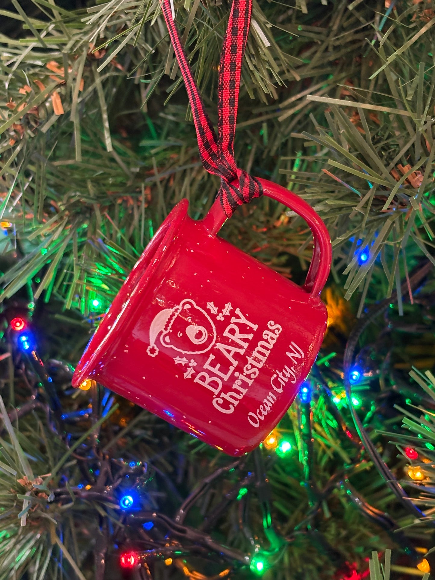 Beary Christmas Mini Mug Ornament