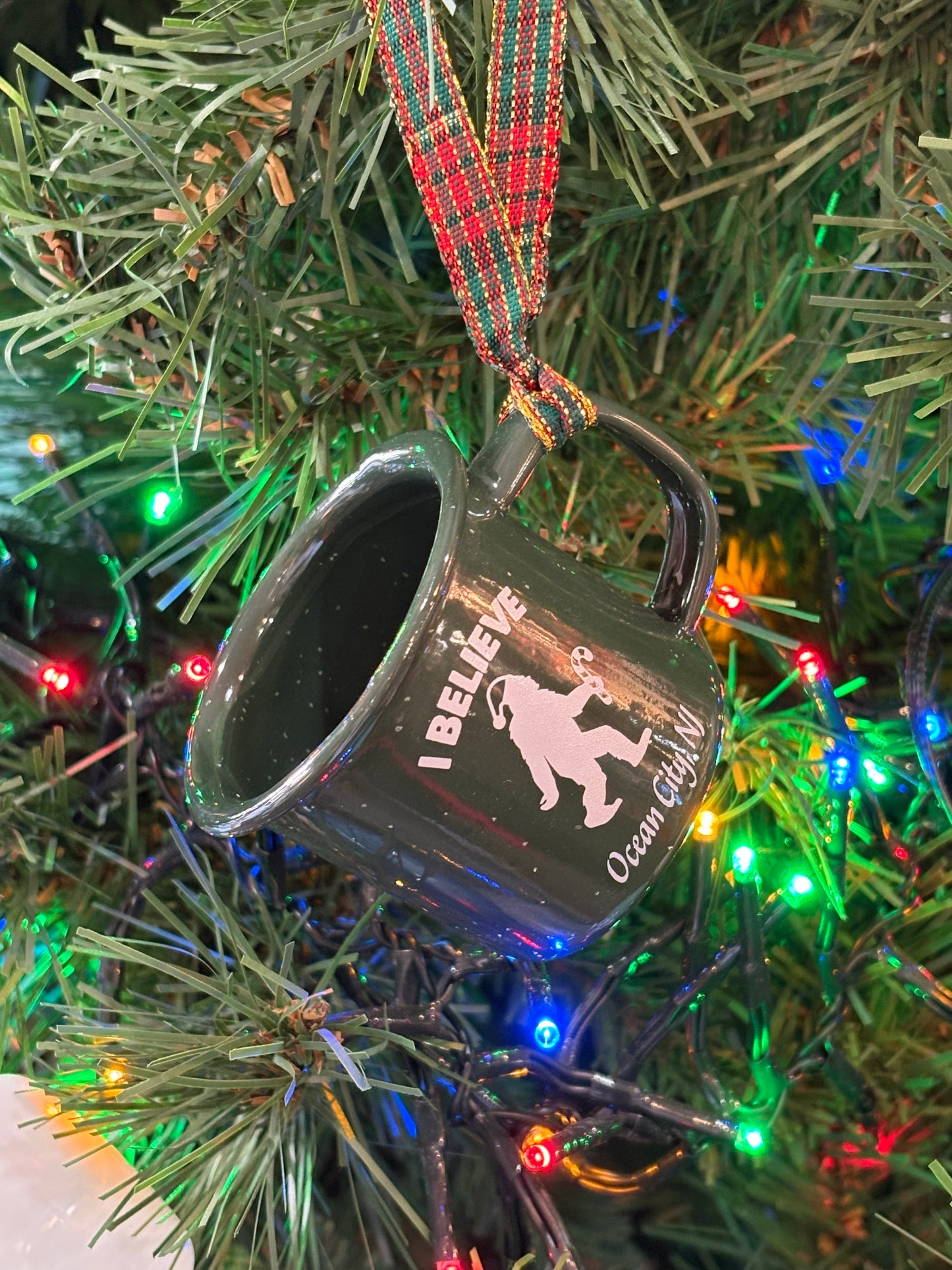 I Believe Bigfoot Mini Mug Ornament