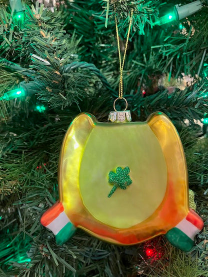 Glass Luck Of The Irish Ornament