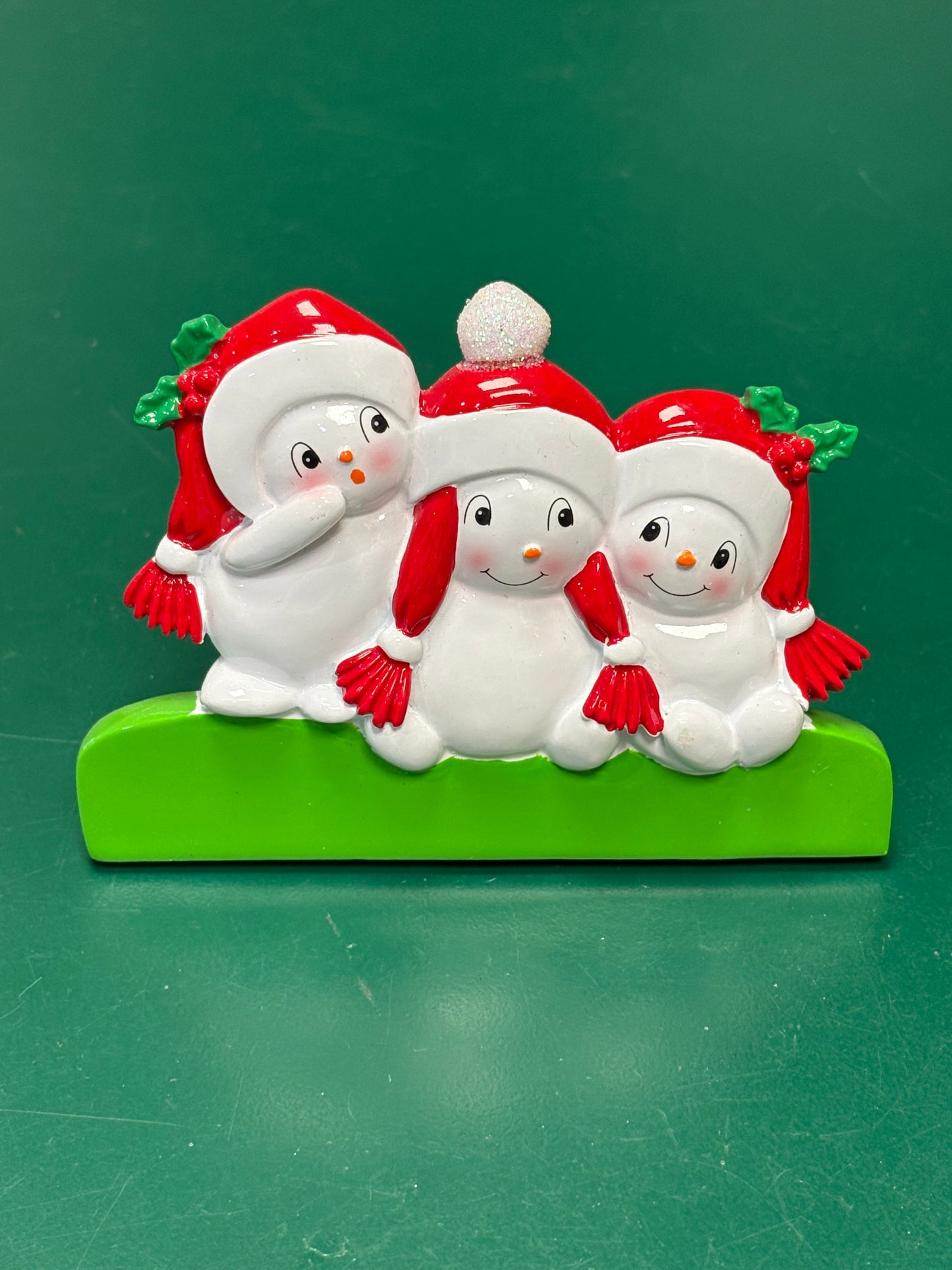 Snowman Family of Three Tabletop Decor