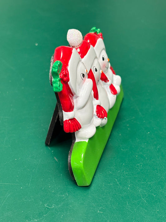 Snowman Family of Three Tabletop Decor