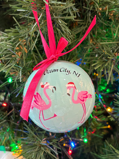 Flamingo Ball Ornament