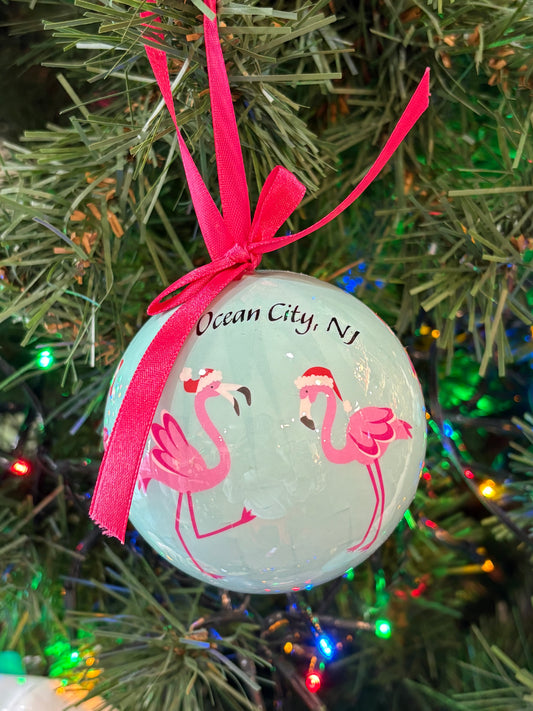 Flamingo Ball Ornament