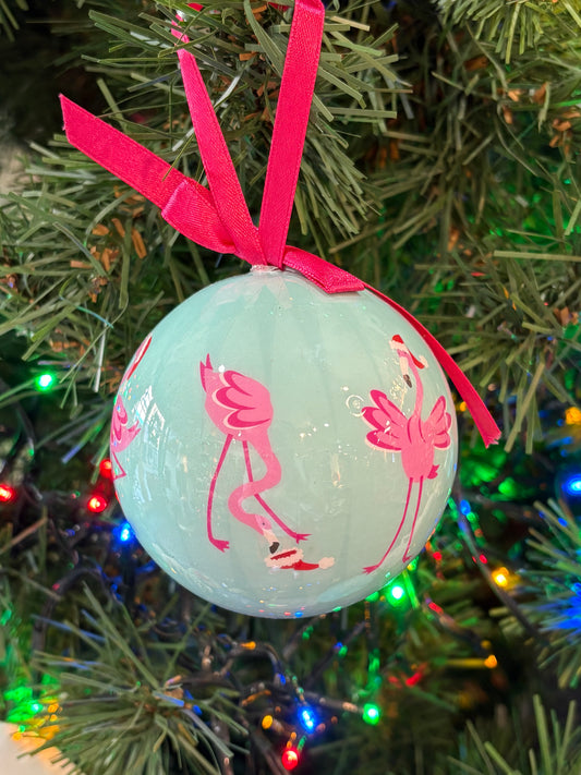Flamingo Ball Ornament