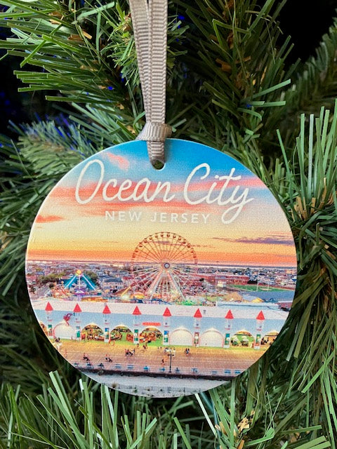 Wonderland Ferris Wheel OCNJ Drone Ornament