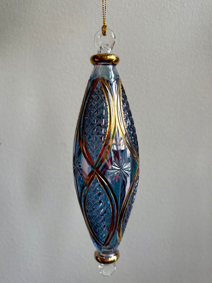 Mid Marquis Shape Egyptian Glass Ornament