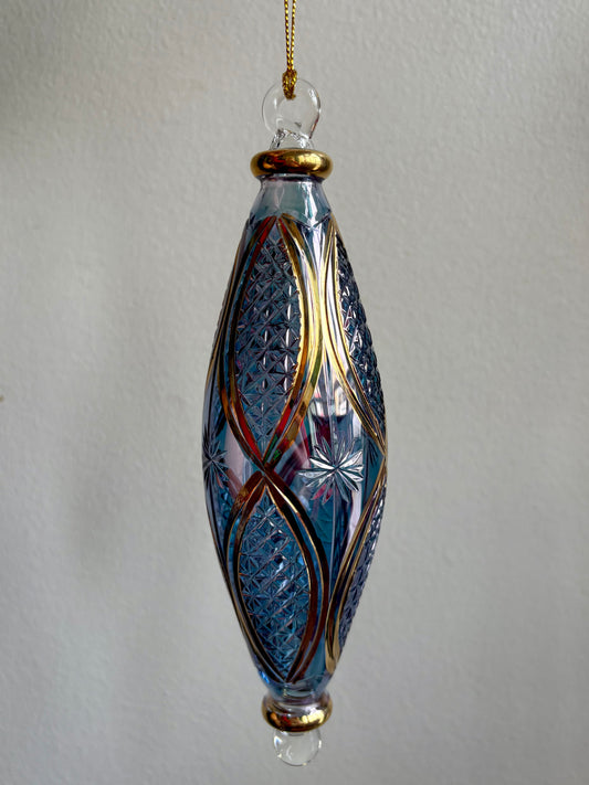 Mid Marquis Shape Egyptian Glass Ornament