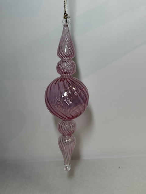 Swirl Small Cone Ball Egyptian Glass Ornament