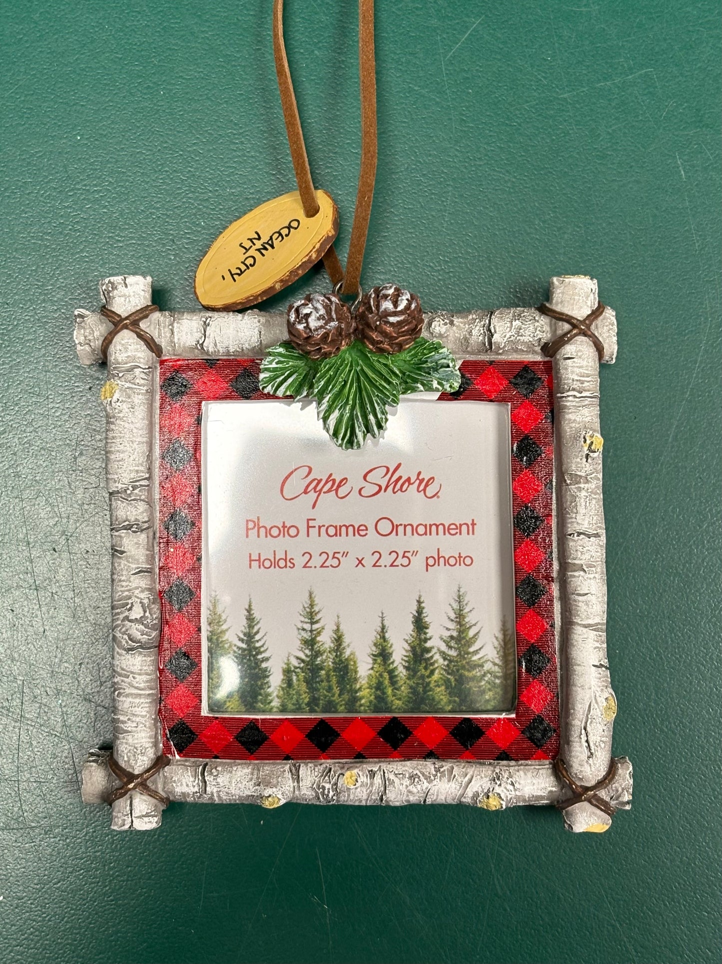 Birch Bark Frame Ornament