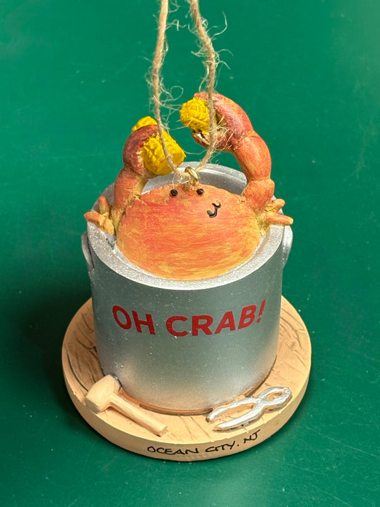 Crab in a Pot Ornament