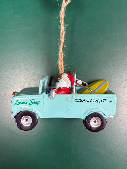 Santa & Friend In Scout Ornament