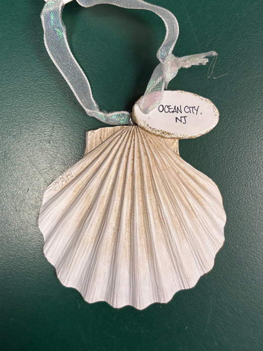 Scallop Shell Sunset Beach Ornament